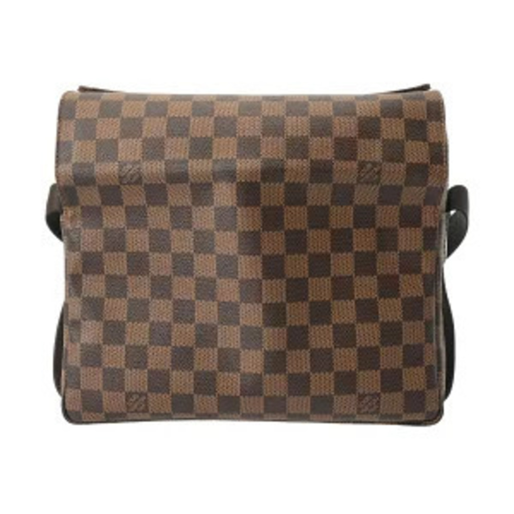 Louis Vuitton Damier Naviglio Canvas Shoulder Bag Brown